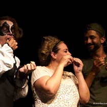 Photographs of the theatrical production, Manteca