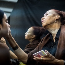 Photographs of the production, "La noche de las tríbadas".