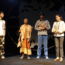 Photographs of the theatrical production, Huevos (19-40)