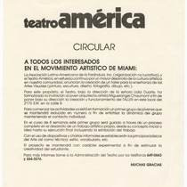 Bulletin, Teatro America