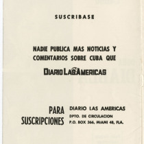 Program for the production, "Doña Diabla"