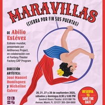 Poster for the theatrical production, El gran circo Maravillas (cierra por fin sus puertas)