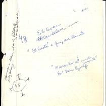 Manuscripts of Francisco Morín on Prometeo, Academia Municipal and Teatro Universitario