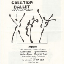 Program for the theatrical production, Una caja de zapatos vacía