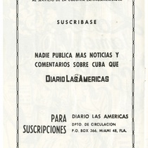 Playbill for the production, "La dama de las camelias"