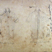 Costume sketches for the theatrical production, Recuerdos de Tulipa