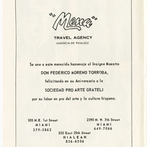 Program for the production, "Festival Federico Moreno Torroba"