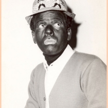 Néstor Cabell in blackface