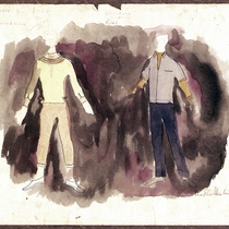 Costume Design Drawings (21-40) for the production, "Oh, la gente"