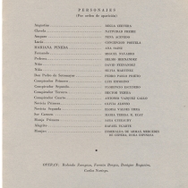 Program for the production, "Mariana Pineda"