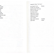 Program for the theatrical production, Yo vengo a ofrecer mi corazón