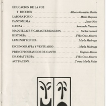 Program for the production, "Proceso a cuatro monjas"