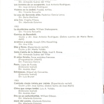 Information leaflet about the history of the "Grupo Teatro Estudio"