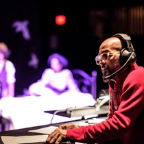 Photographs of rehearsal for the theatrical production, Neva