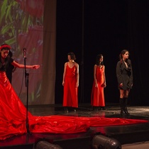 Photographs of the theatrical production, Padre nuestro