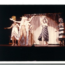 Photographs of the theatrical production, Electra Garrigó (Miami, 1987)