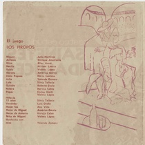 Program for the theatrical production, Sainetes andaluces (Teatro Estudio)