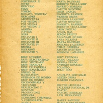 Program for the theatrical production, Anfitrión