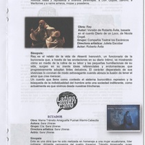 Catalogue for the 3er Festival del Monólogo Latinoamericano