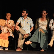 Photographs of the theatrical production, Huevos (19-40)