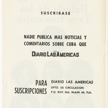 Program for the production, "Balada de los tres inocentes"