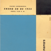 Programs for the productions, "Gente desconocida" and "La liberación de Romeo"