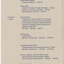 Program for the event, "Hispanic Heritage Week, 1979"