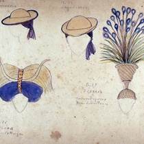 Costume design drawings for the production, Ciclo de música popular