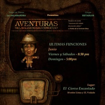 Poster for the theatrical production, Aventuras de un soldado desconocido 