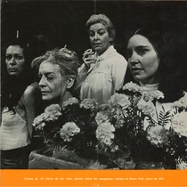 Program for the theatrical production, El efecto de los rayos gamma sobre las margaritas