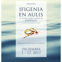 Poster for the production, Ifigenia en Aulis