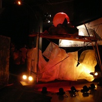 Photograph of the exhibit, "A la eterna memoria"