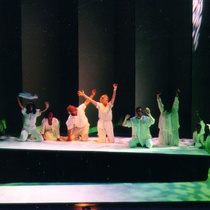 Photographs of the theatrical production, Balseros