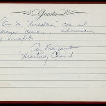 Guestbook, 1974