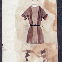 Costume Design Drawings (1-20) for the production, "Oh, la gente"