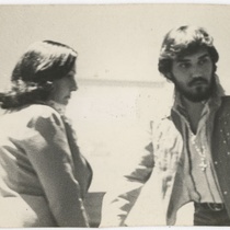 Pepa Berrio (Mary) and Mario Ernesto Sánchez (Jaime), in "El león dormido" 