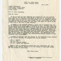 Letter from María Julia Casanova to Mr. Kato