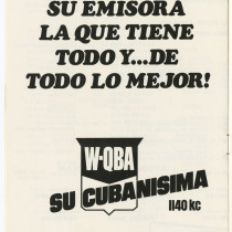 Program for the production, "Mujeres" (Women)