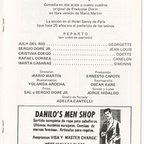 Program for the production, "¡Luna de miel... 25 años después!"