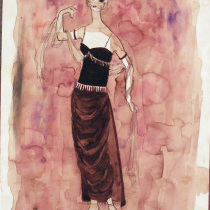 Costume design for the theatrical production, Las vacas gordas