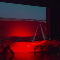 Photographs of the theatrical production, Padre nuestro