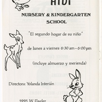 Program for the production, "Electra Garrigó" (Miami, 1978)