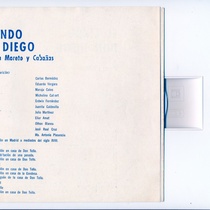 Program for the theatrical production, El lindo Don Diego