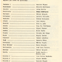 Program for the theatrical production, Las vacas gordas