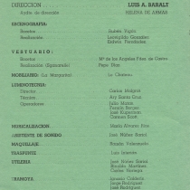 Program for the productions, "Sganarelle o El cornudo imaginario", "La margarita", and "La escuela de las viudas"