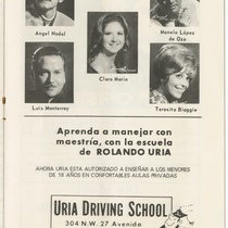 Program for the production, "Las Leandras" (The Leandras)