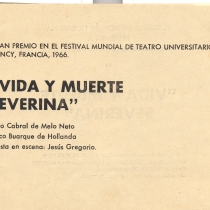 Program for the production, "Vida y muerte Severina"