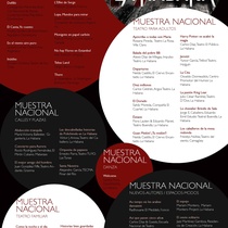 Flyer for the theater festival, 17 Festival de Teatro de La Habana