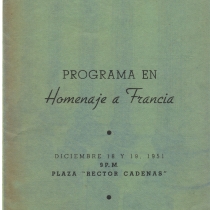 Program for the productions, "Sganarelle o El cornudo imaginario", "La margarita", and "La escuela de las viudas"