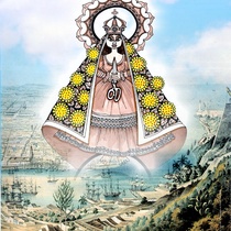 Poster for the production, "La Virgencita de Bronce"